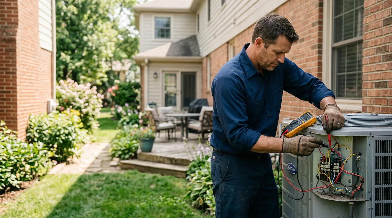 HVAC technician working near Westphalia, KS
